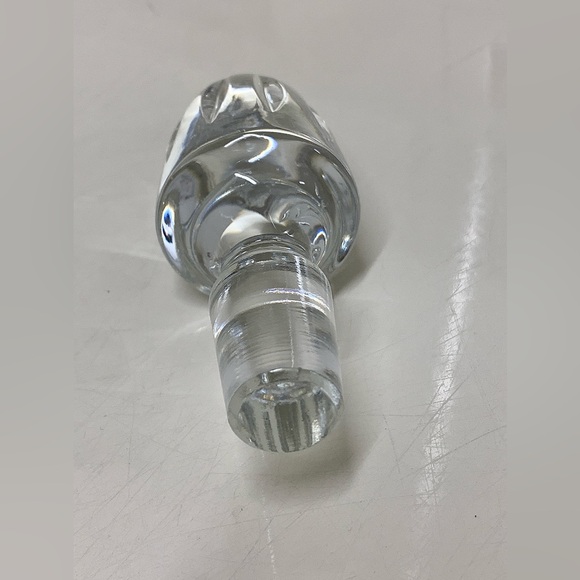 Vtg Solid Lead Crystal Decanter Finial Stopper Replacement - Picture 6 of 12